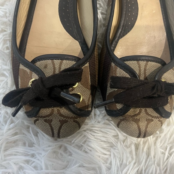 Signature Coach Brown Flats - Picture 2 of 8